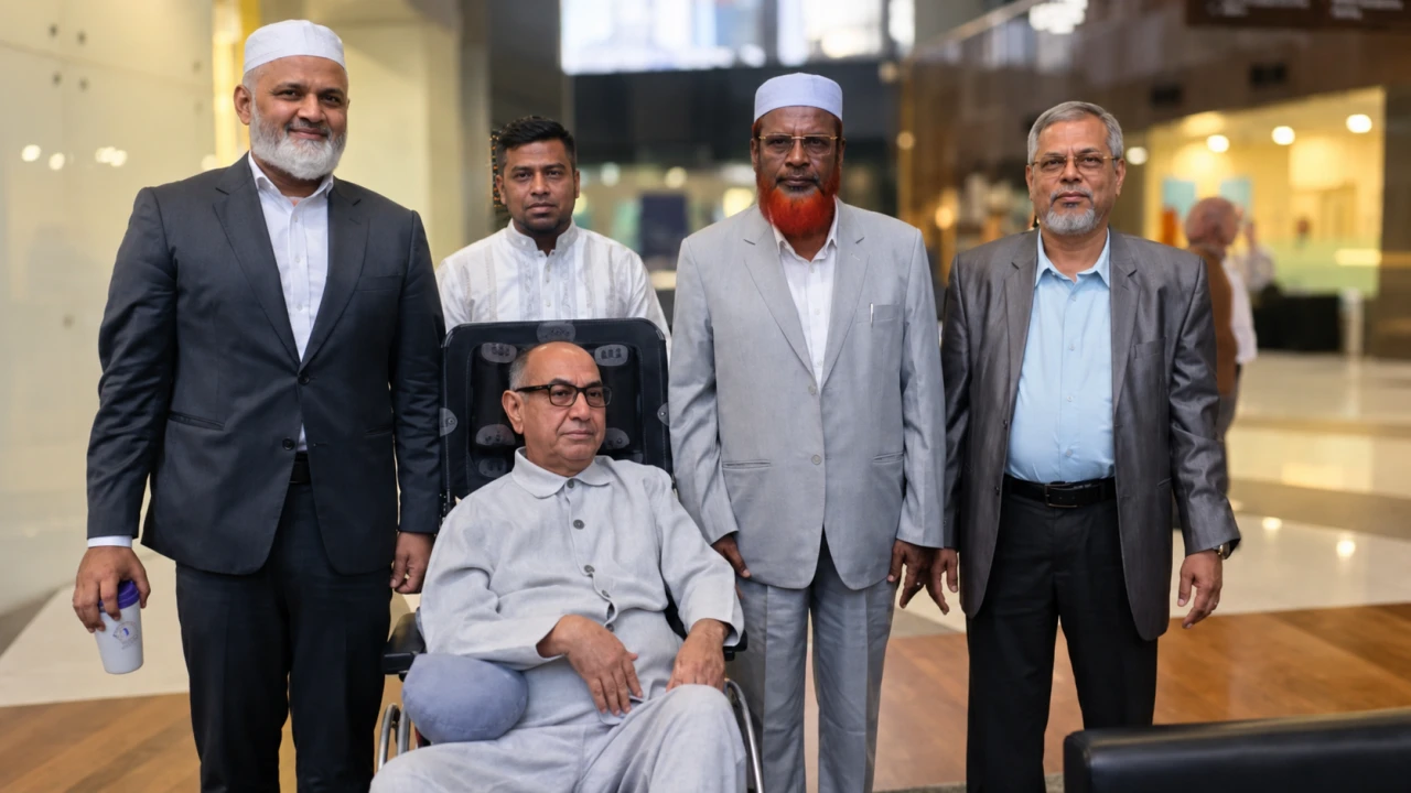মালয়েশিয়ায় চিকিৎসাধীন মির্জা আব্বাসকে দেখতে গেলেন জামায়াত নেতারা